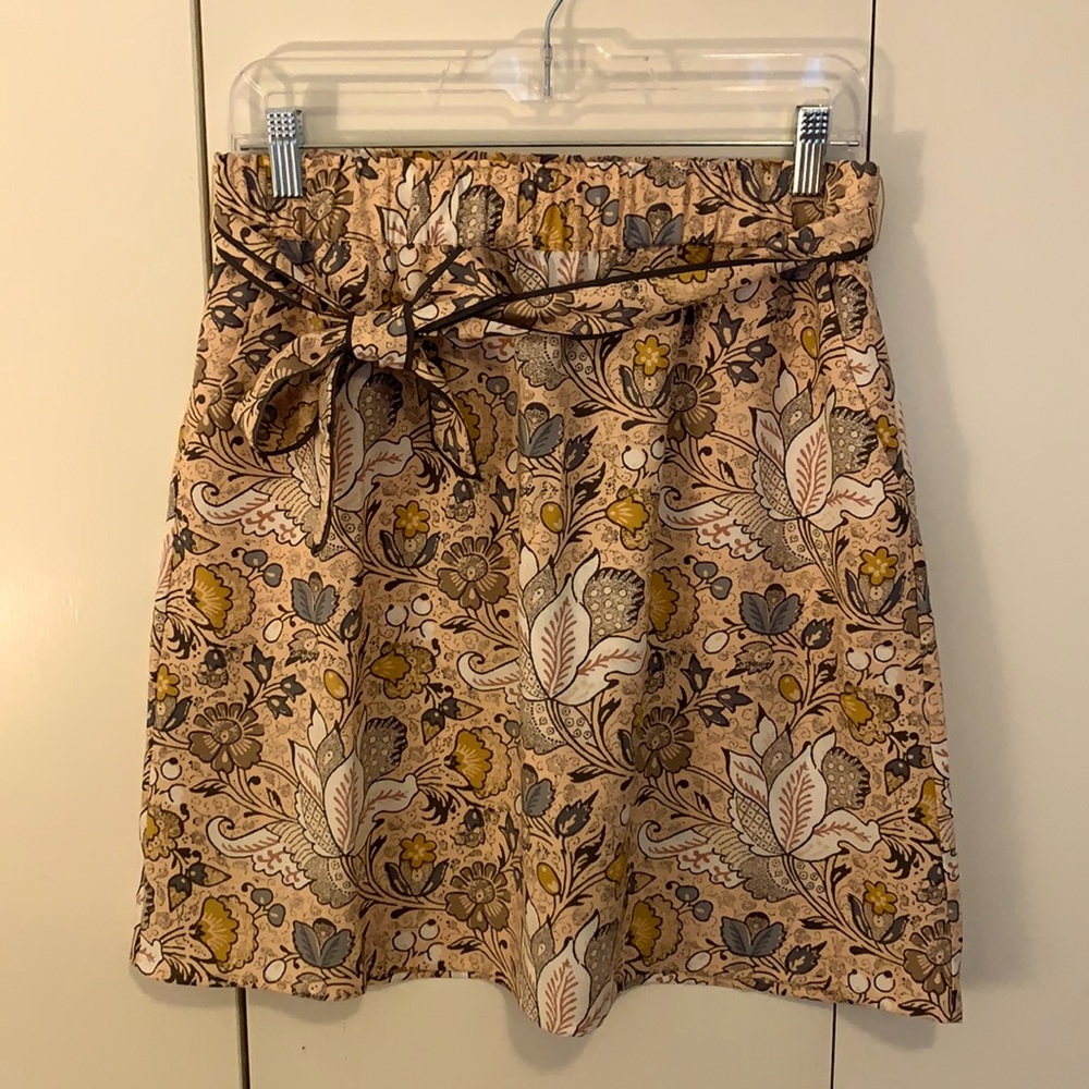 LOFT floral skirt